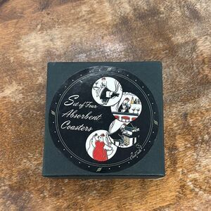 Cocktails Coasters Chickens Set of 4 in Box Absorbant Gift Poultry Bar Martini
